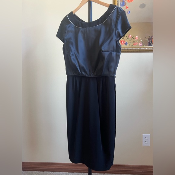 Weekend MaxMara Dress with Cap Sleeves Black Size 12 - Picture 12 of 15